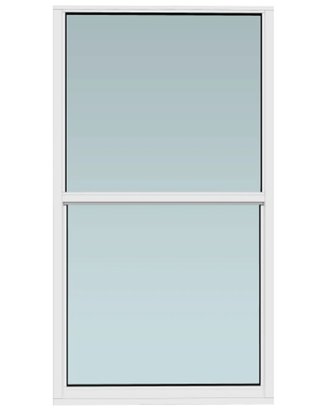 Horizontal roller impact window with black frame and impact glass