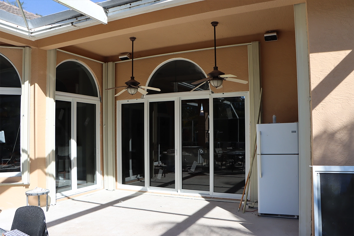 Residential home in Davie with newly installed impact windows and doors