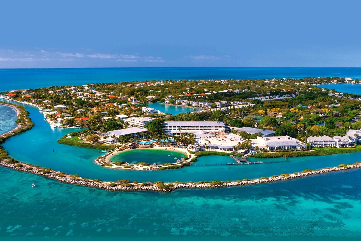 Florida Keys coastal bridge and ocean landscape
