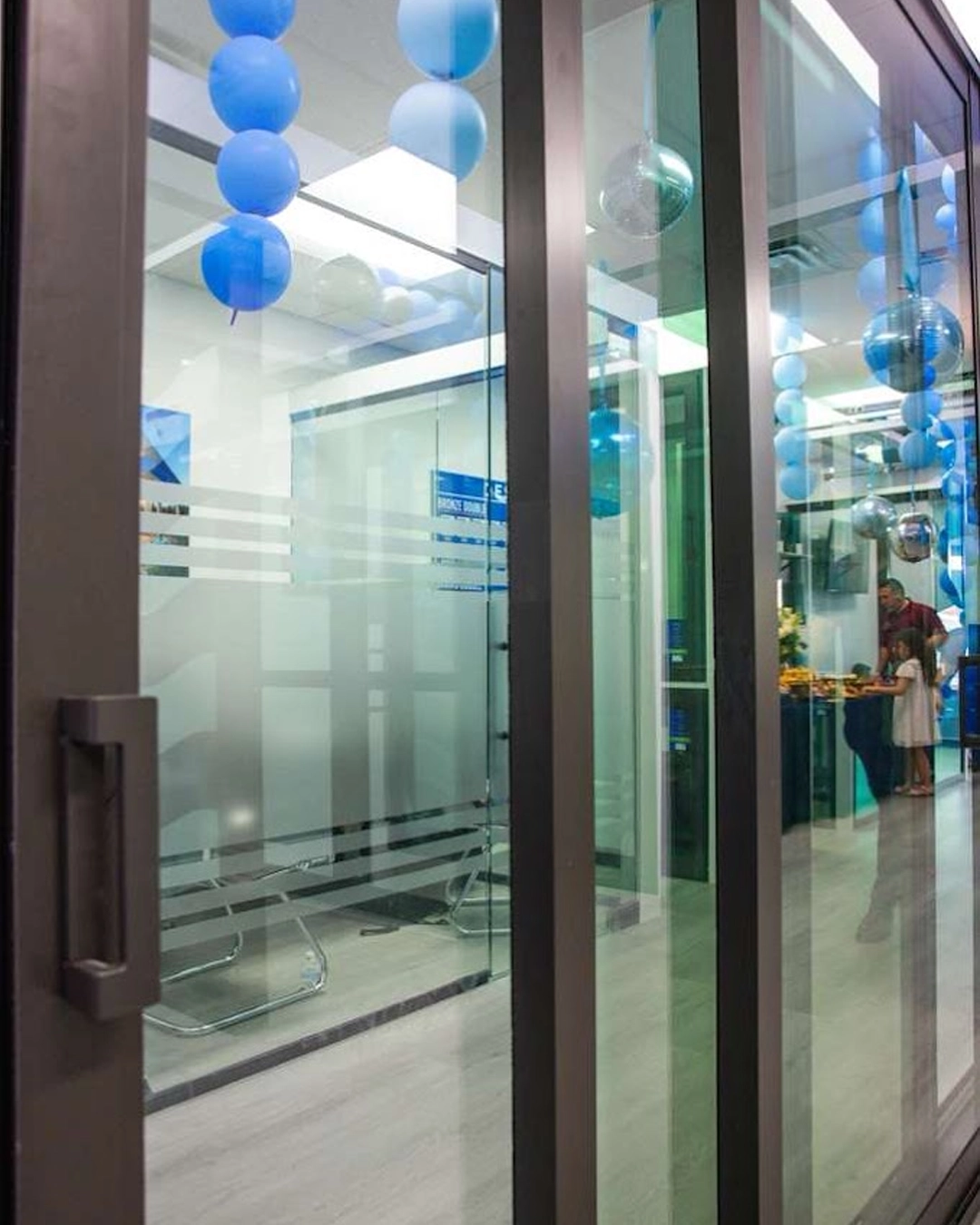 Impact door display at the Tampa showroom