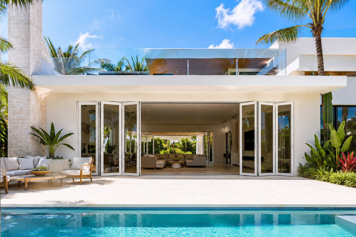 Bi-fold impact door family