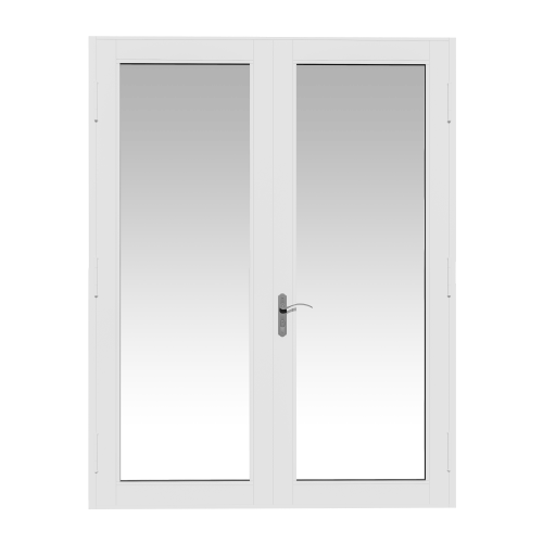 Eco-Guard™ Series 600 French Door in Single Door, White frame with Clear glass