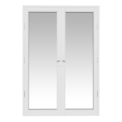 Eco-Guard™ Series 810 Storefront Door in White frame with Clear glass