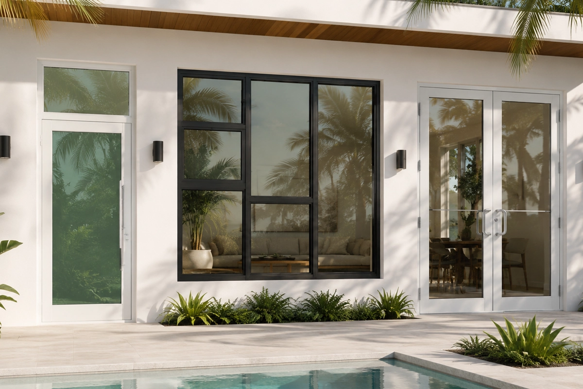 Impact window and door frame color options