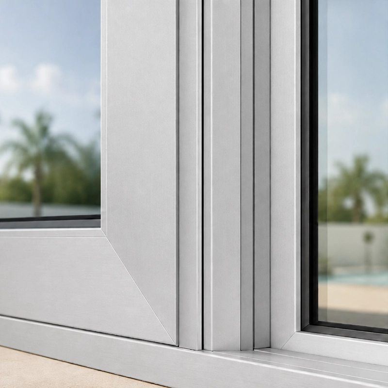 Clear anodized commercial storefront frame example
