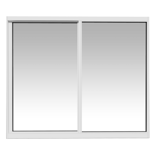 Eco-Guard™ Series 60 Horizontal Rolling Window in XO, White frame with Clear glass