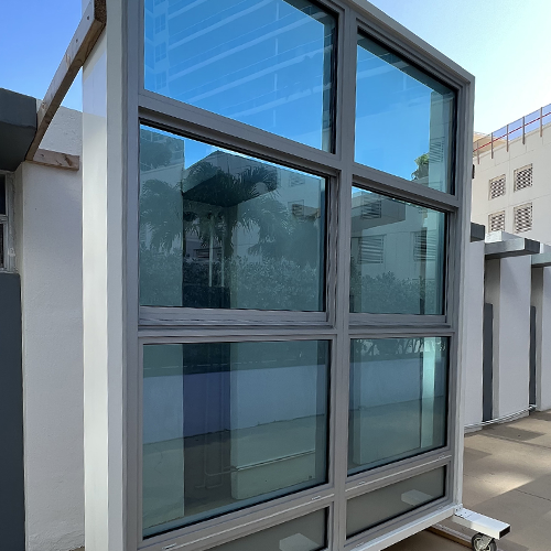 MG-250 single-hung impact window installed on a residential home