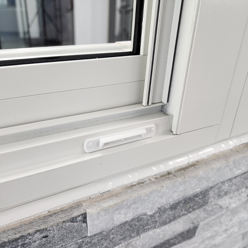 MG-350 single-hung impact window installed on a residential home