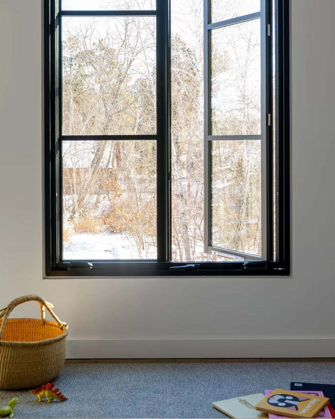 Modern casement impact windows installed on a Florida home